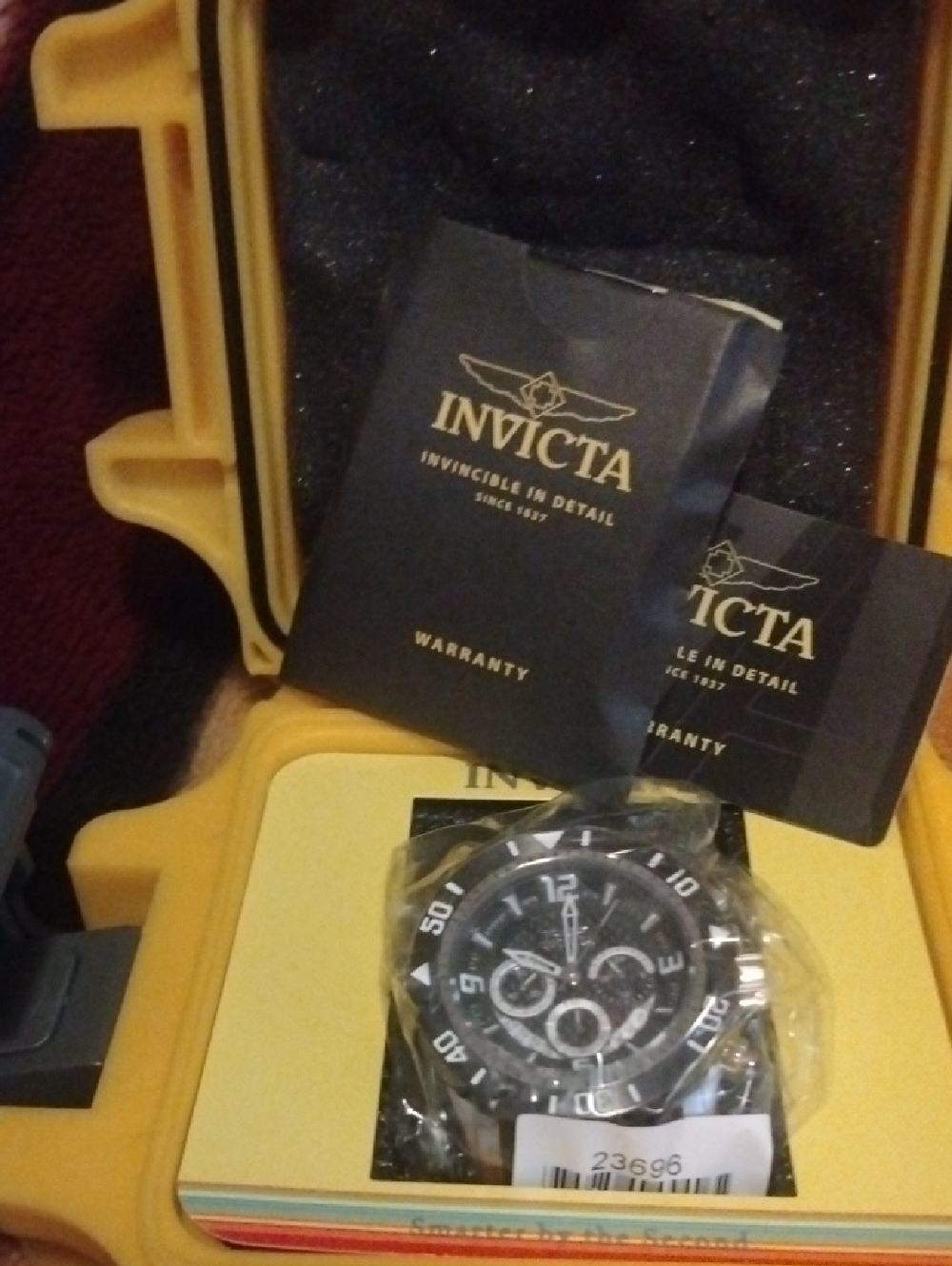 Invicta Men's Black Stainless Steel Chronograph Watch